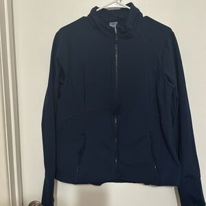 Navy blue athletic jacket